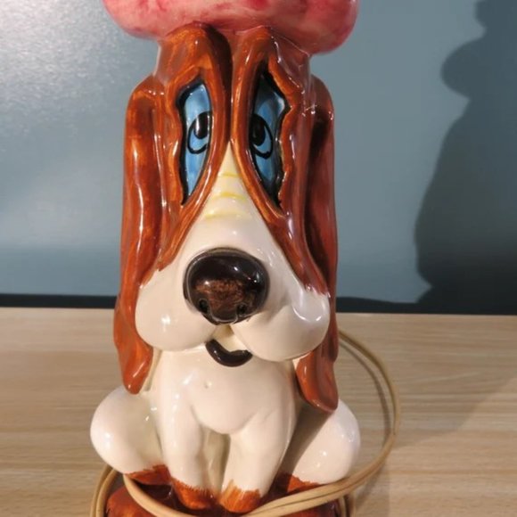Vintage Dog Lamp "BAR IS OPEN" - Picture 4 of 10